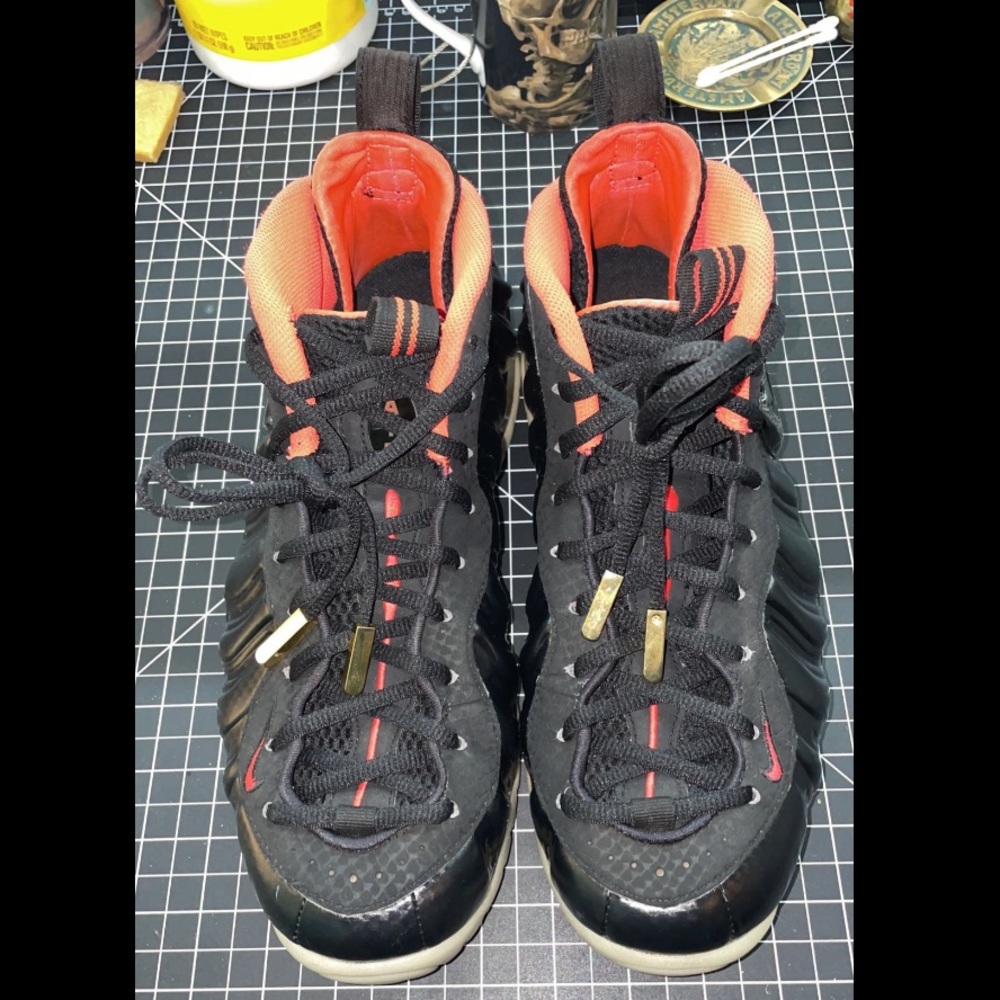 Nike Air Foamposite Pro PRM “Laser Crimson”/“Yeezy” sz9.5 - Picture 2 of 7